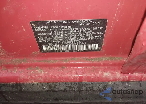 2021 Subaru Crosstrek из США, поврежденный, VIN JF2GTABC0M8213963